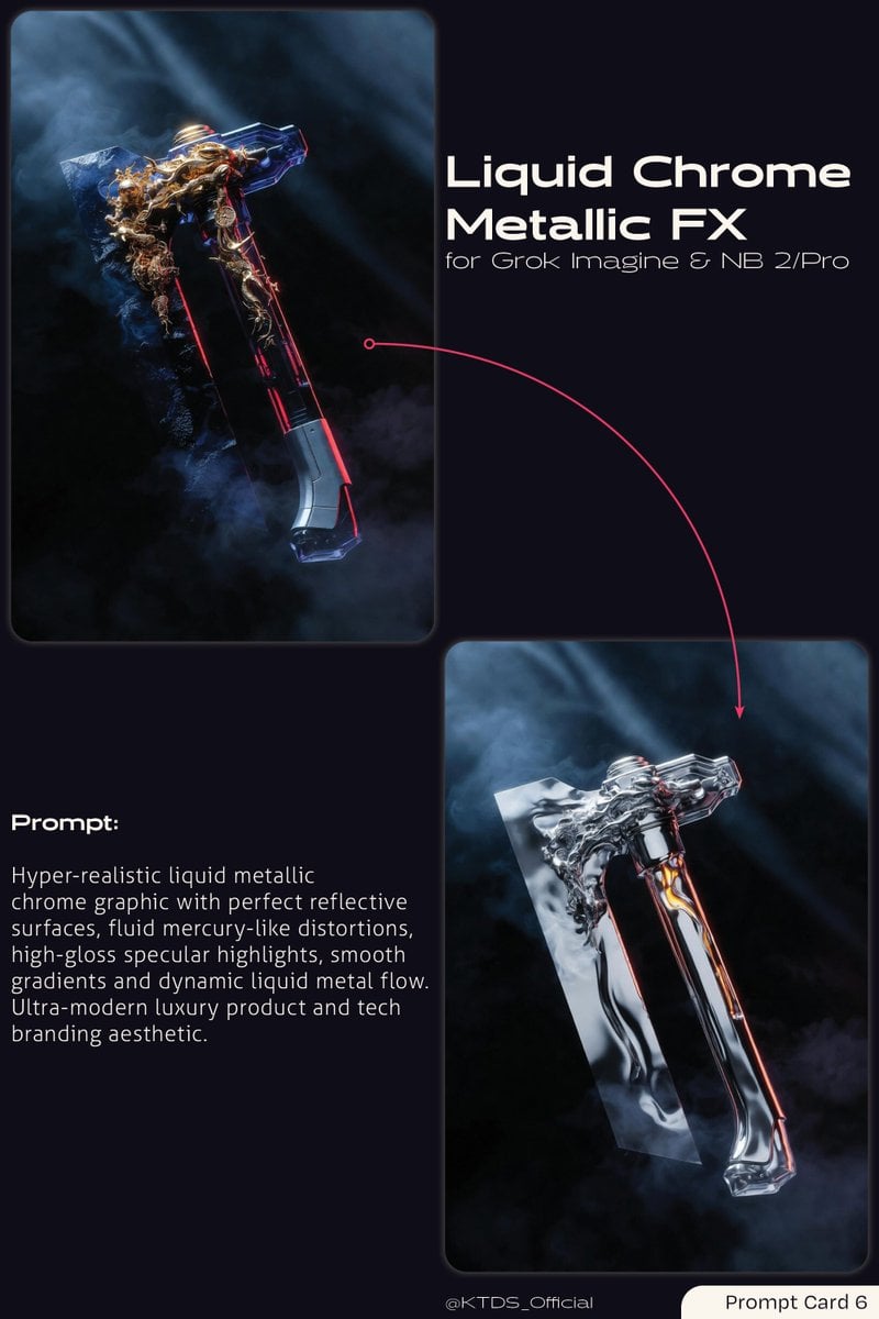 Liquid Chrome Metallic FX Prompt