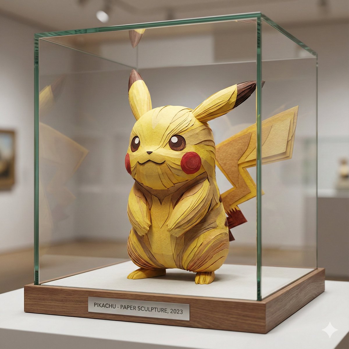 Cartoon Character Paper Sculpture Museum Display