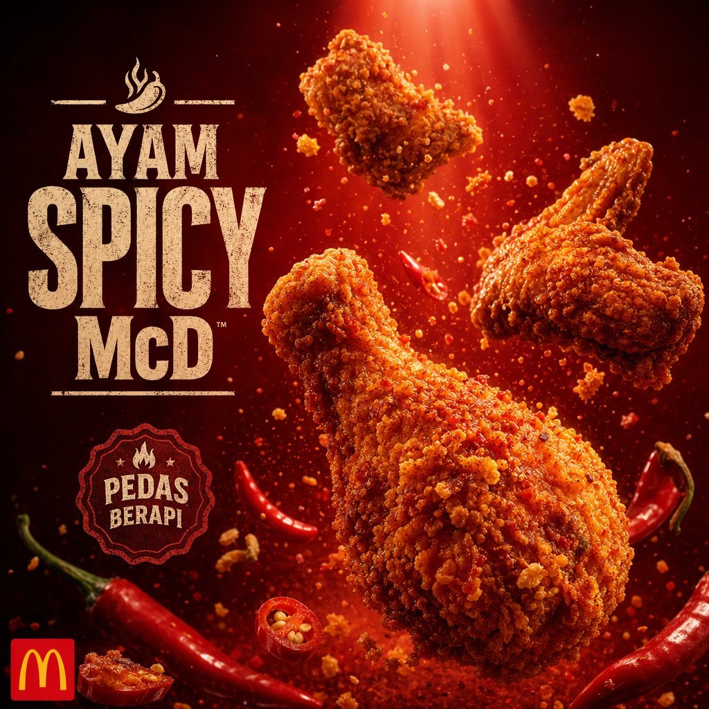 Explosive Fried Chicken Advertisement