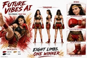 Cinematic AI Character Bible Sheet