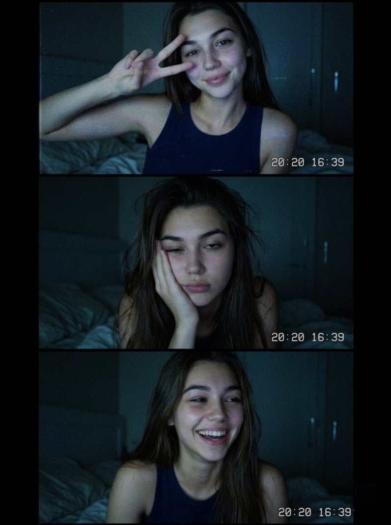 Vintage Webcam Photo Collage