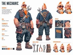 Character Concept Art Sheet