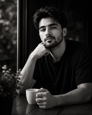 High-Contrast Monochrome Identity Portrait