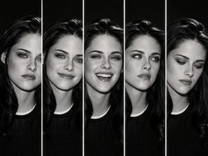 Five-Slice Monochrome Expression Portrait