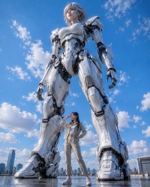 Giant Robot and Pilot Mecha Armor