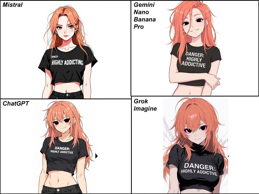 Anime Egirl Illustration Prompt Shootout