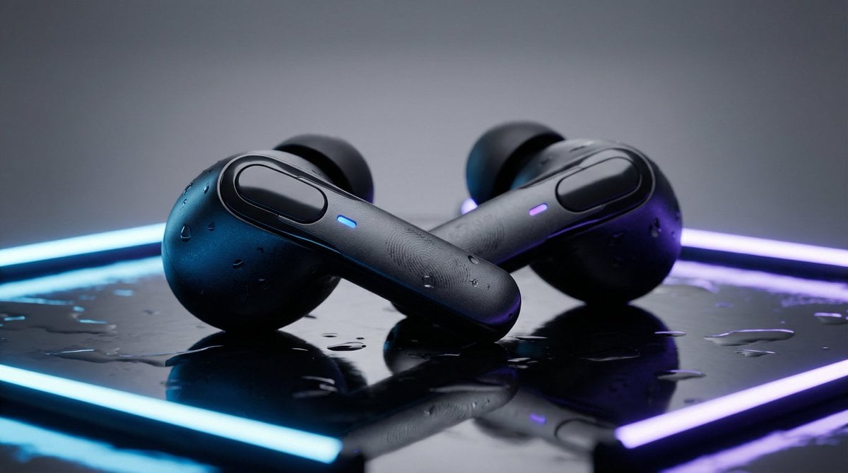 High-End Product Mockup for Wireless Earbuds