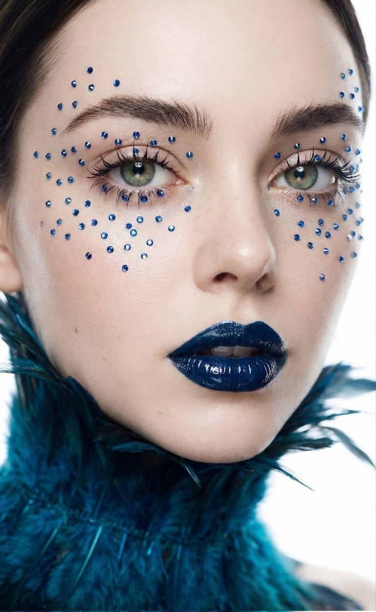 Cinematic Beauty Shot with Sapphire Crystals