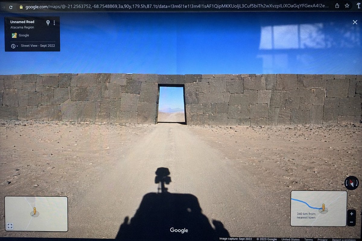 Google Street View Anomaly Screen Photo