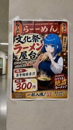 Taped Anime Ramen Festival Poster