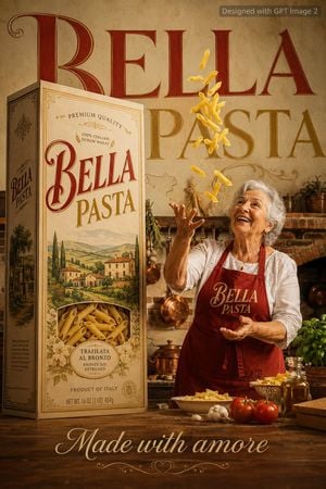 Italian Food Advertisement Poster