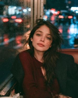 Rainy Night Vintage Diner Portrait