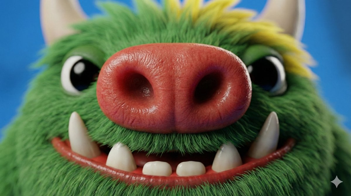 Close-up Character Nose Prompt