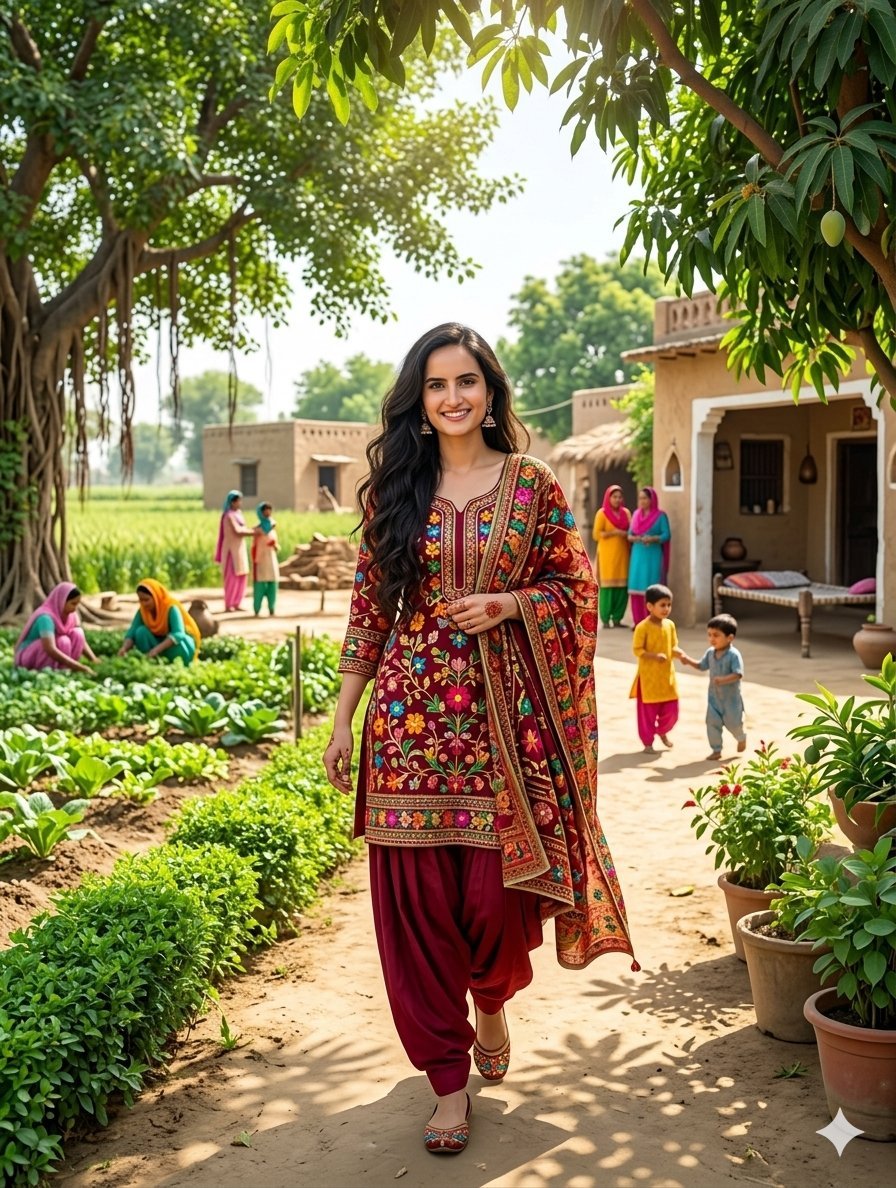South Asian Woman in Rural Punjab