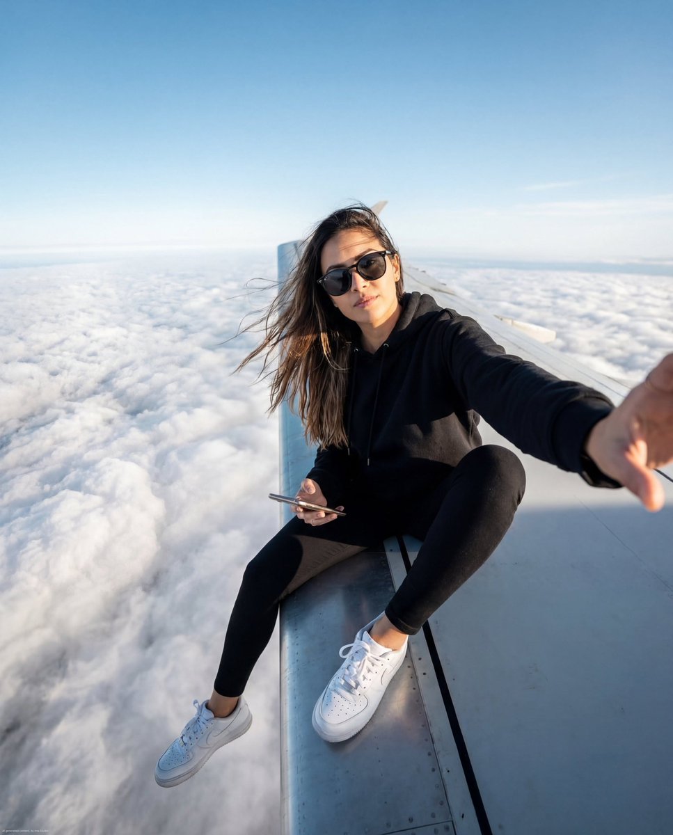 Airplane Wing Selfie Prompt (JSON)