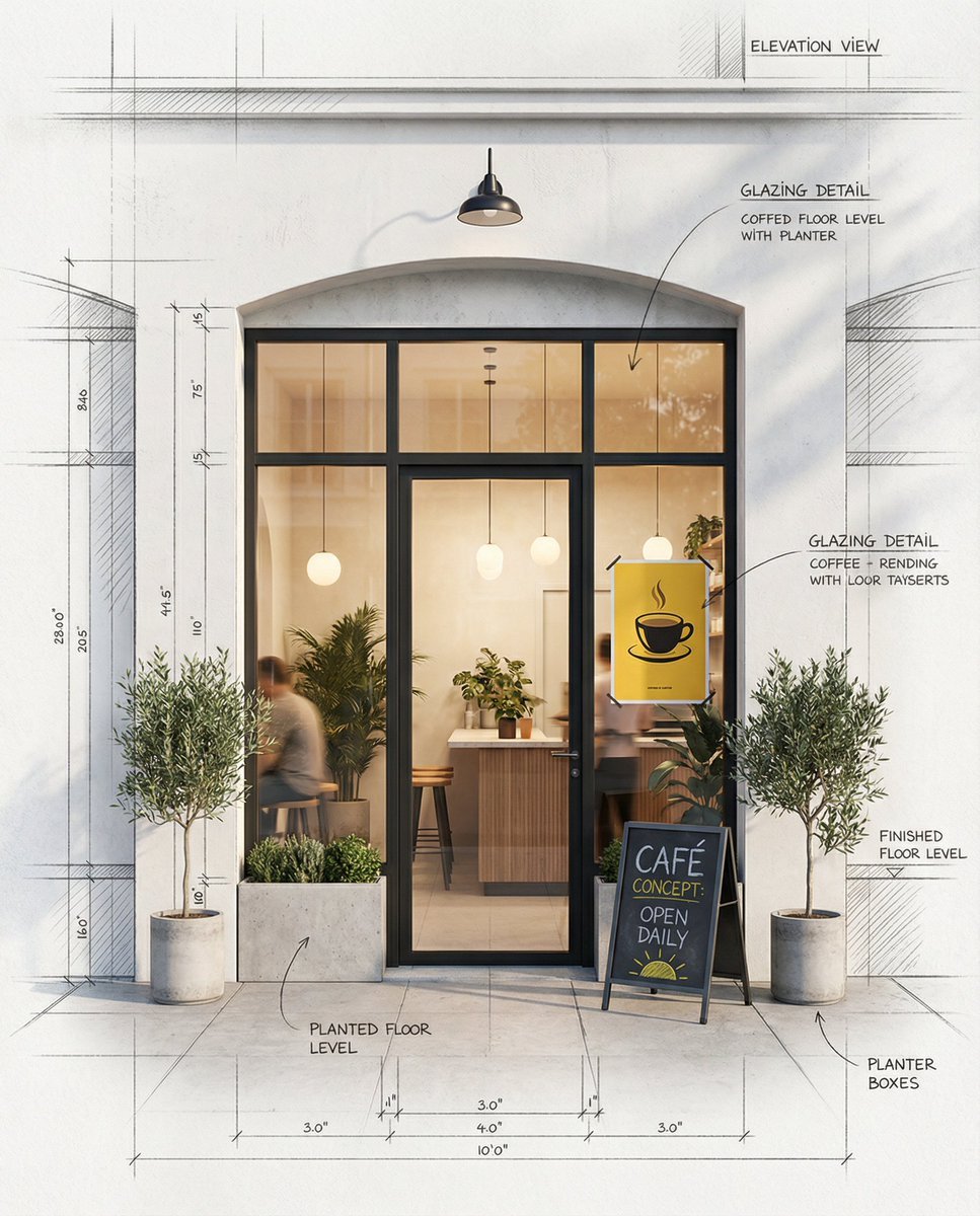 Architectural Concept Rendering: Sketch to Photorealism