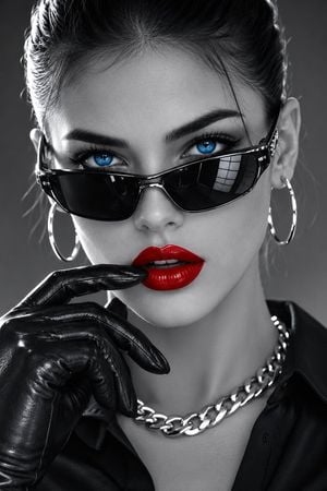 Cyber Fashion Macro Portrait