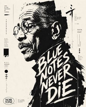 Typographic Ink Portrait Poster