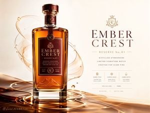 Luxury Spirit Brand Poster Design