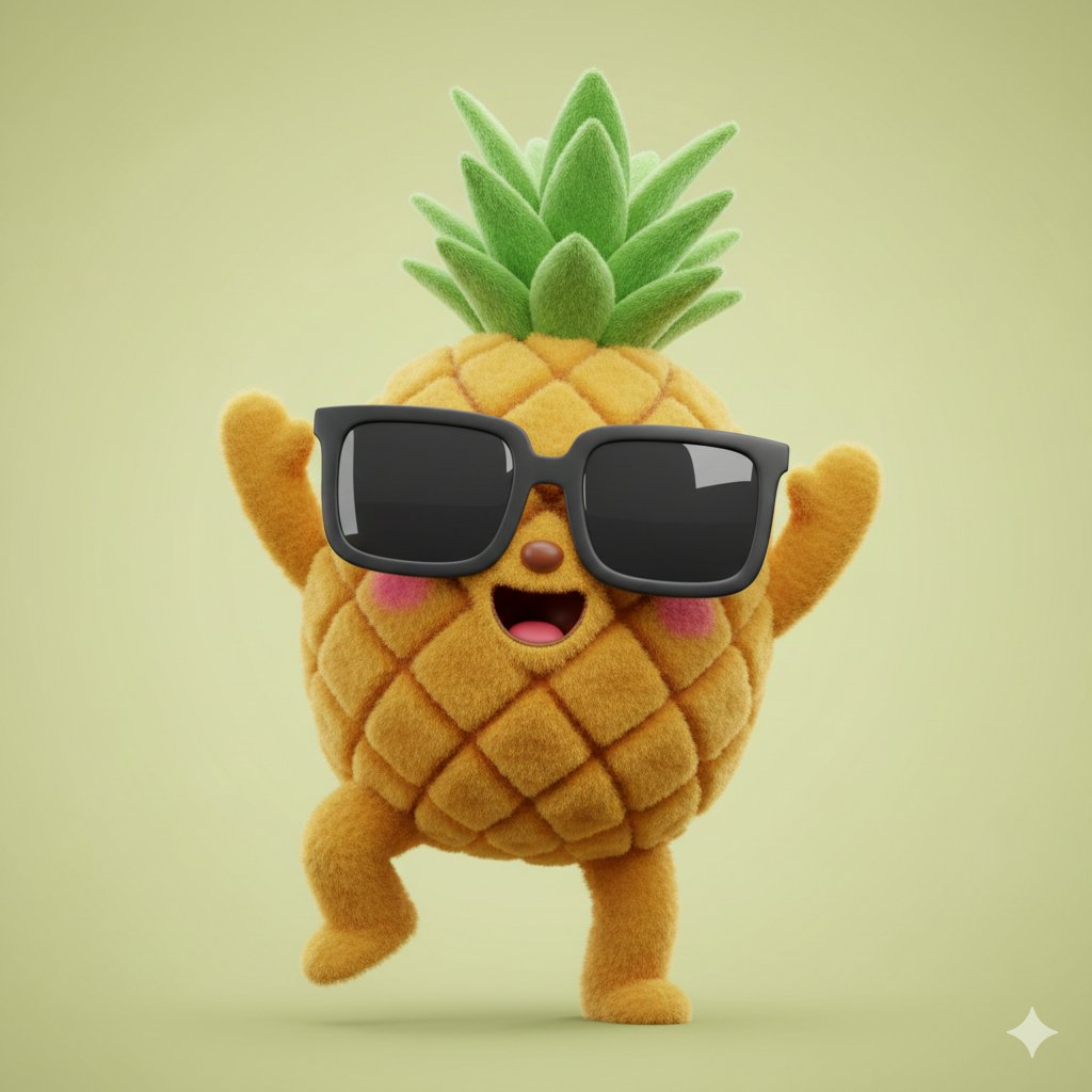3D Plush Fruit Character Template