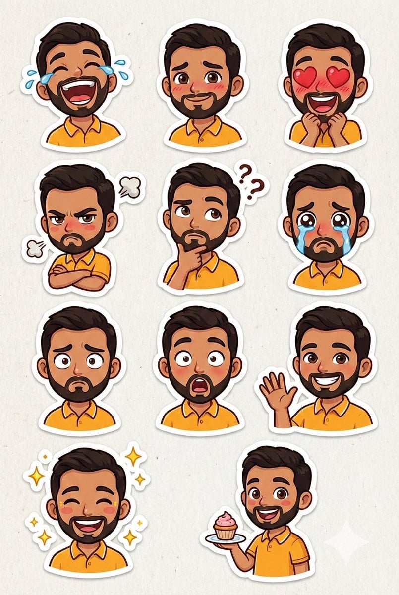 Pixar Sticker Sheet Generation Prompt