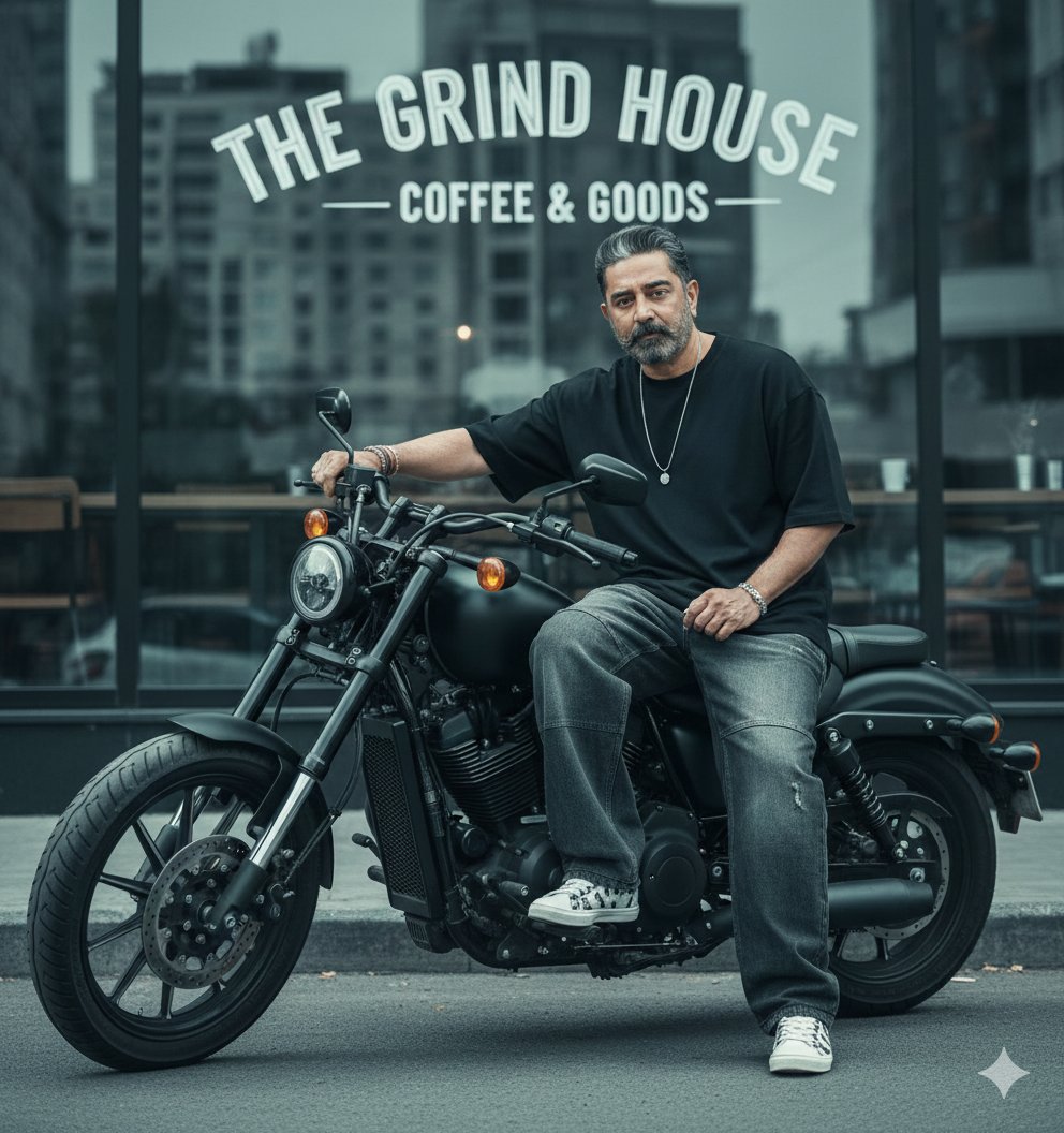 Cinematic Biker Street Style Portrait
