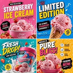 Pop Art Product Branding Grid
