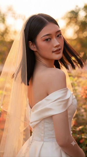 Ethereal Sunset Bride Portrait