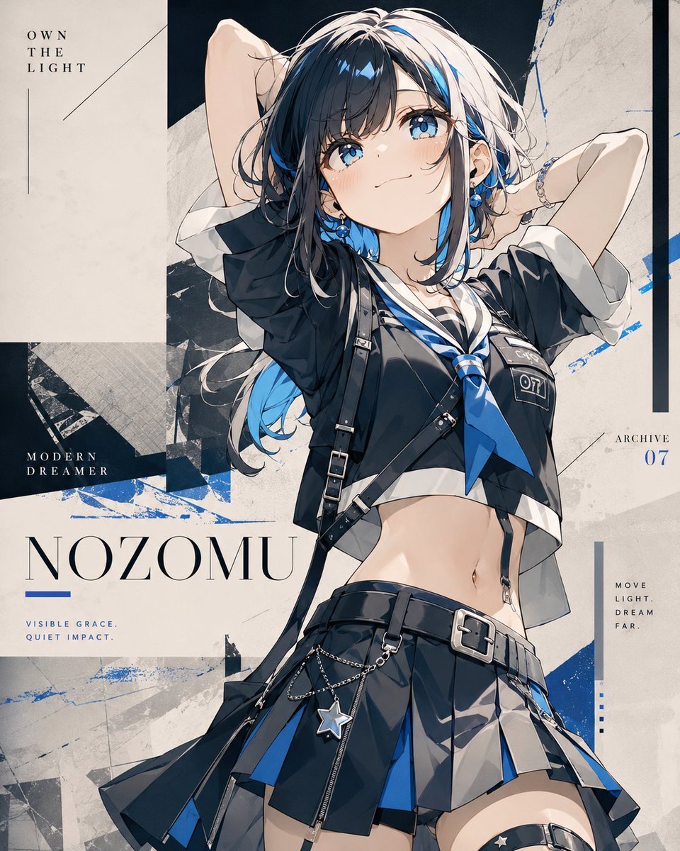 Anime Fashion Poster Nozomu