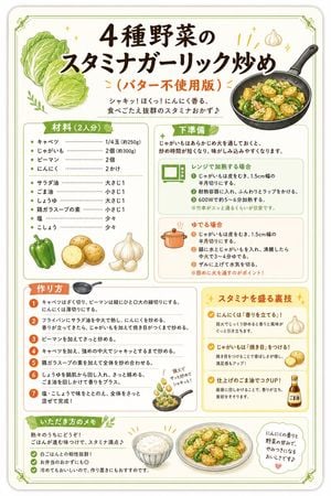 Japanese Vegetable Stir-Fry Recipe Poster