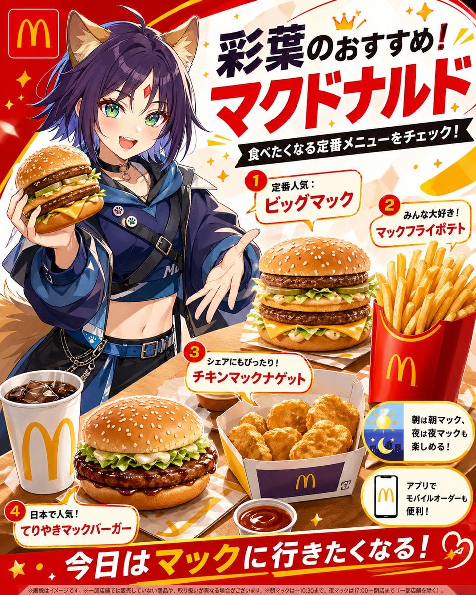 Anime McDonald's Recommendation Poster