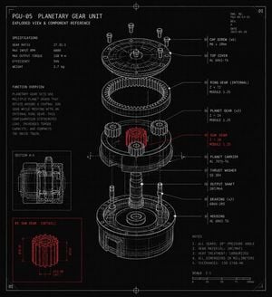 Planetary Gear Unit Blueprint