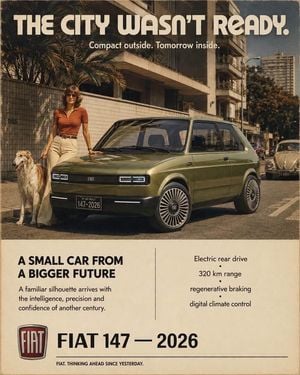 Vintage Car Ad Poster