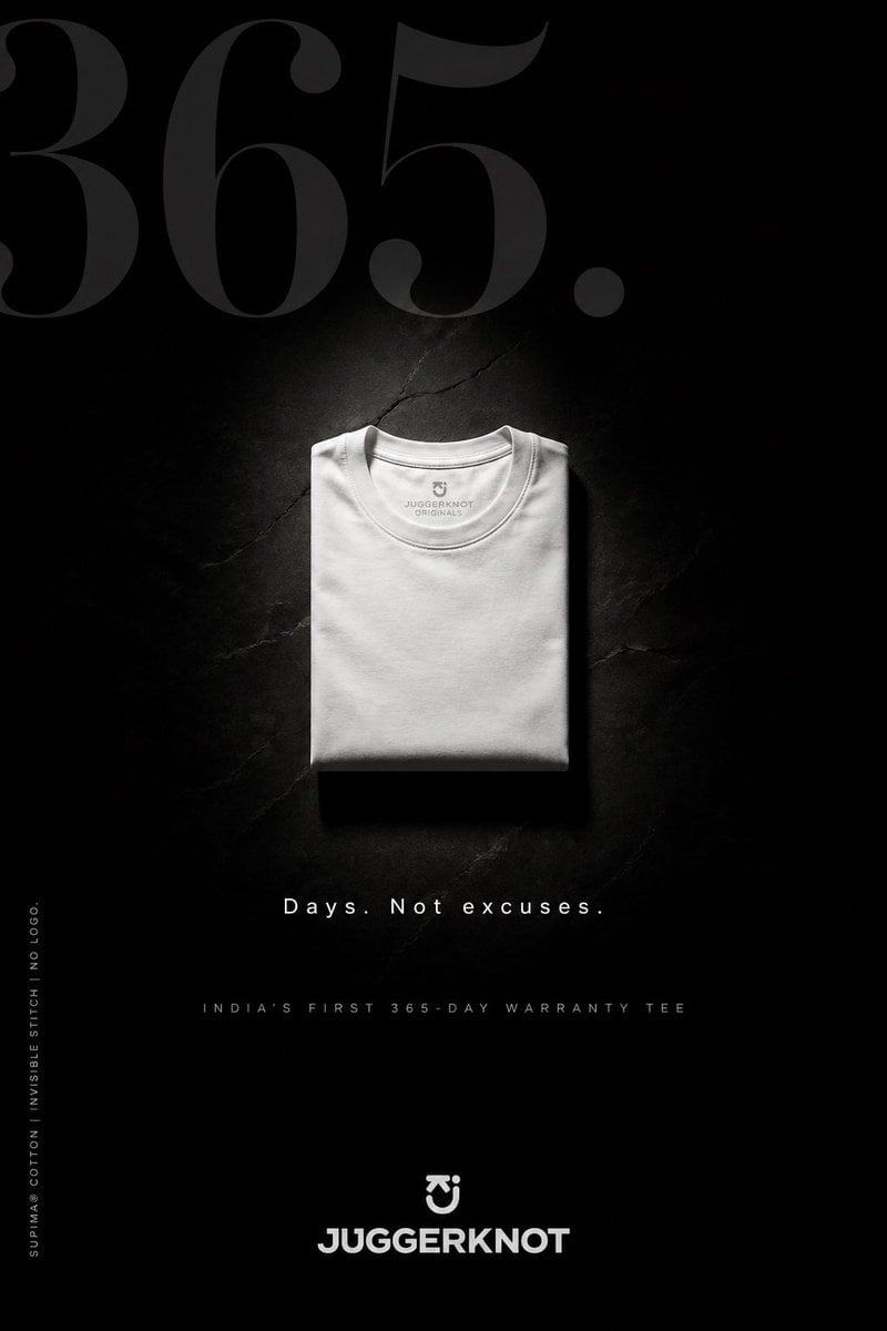Minimal Luxury T-Shirt Ad Poster