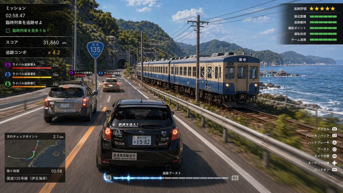 Train Photography Game Simulation