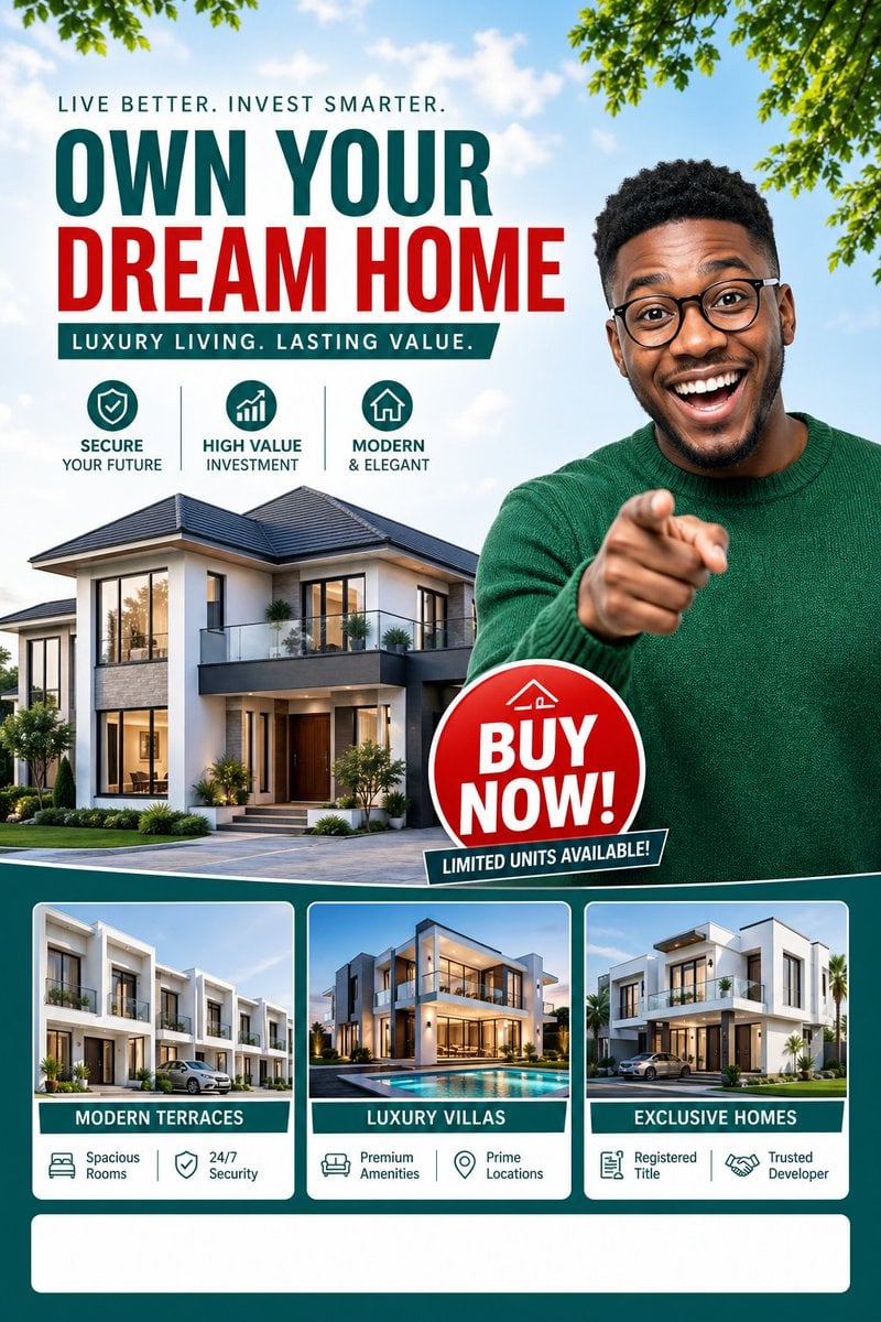Luxury Dream Home Real Estate Flyer