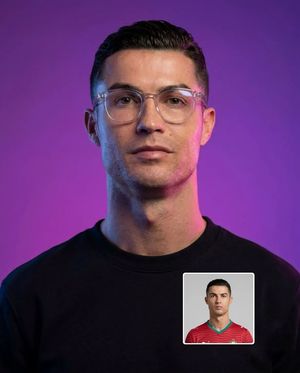 Dual-Tone Neon Studio Portrait