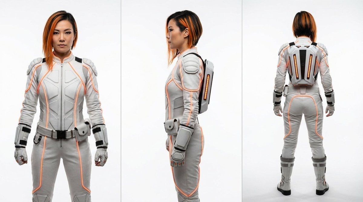 Sci-Fi Punk Japanese Woman View