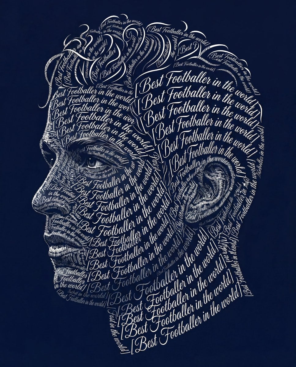 Typographic Art Portrait