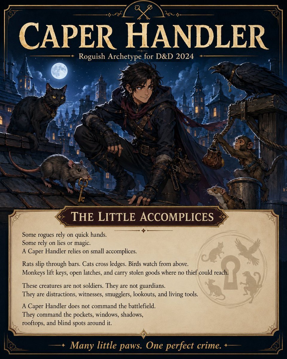 Caper Handler Rogue Poster