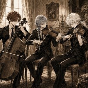 Sepia Anime Chamber Trio