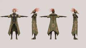 Bird Shaman Character Turnaround