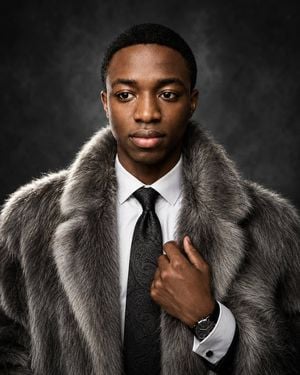 Luxury Fur Coat Editorial Portrait