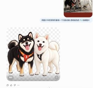 Transparent Chibi Shiba Duo