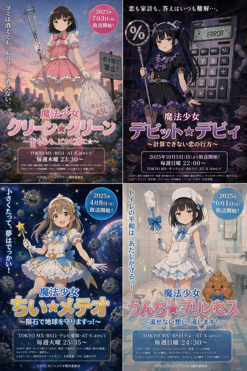 Surreal Japanese Anime Poster Prompt
