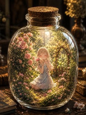 Enchanted Garden in a Glass Jar