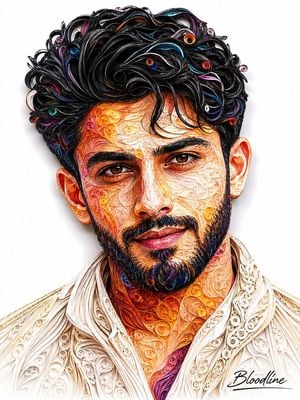 3D Quilling Paper Art Portrait