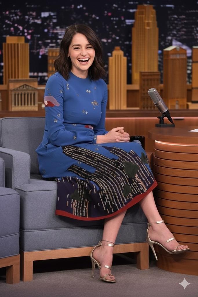 Cinematic Talk Show Portrait (Emilia Clarke Inspired)