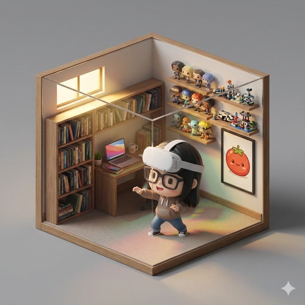 Isometric 3D Cube Prompt