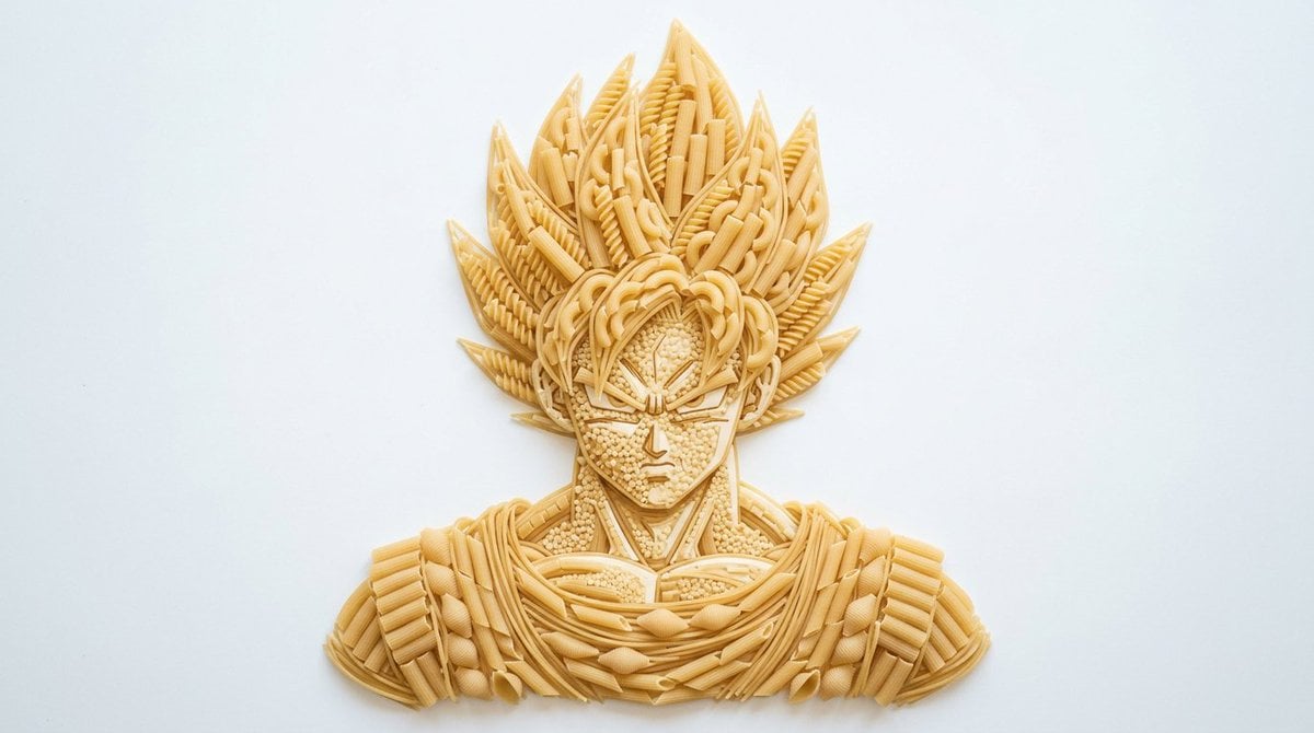 Pasta Art Bust Portrait